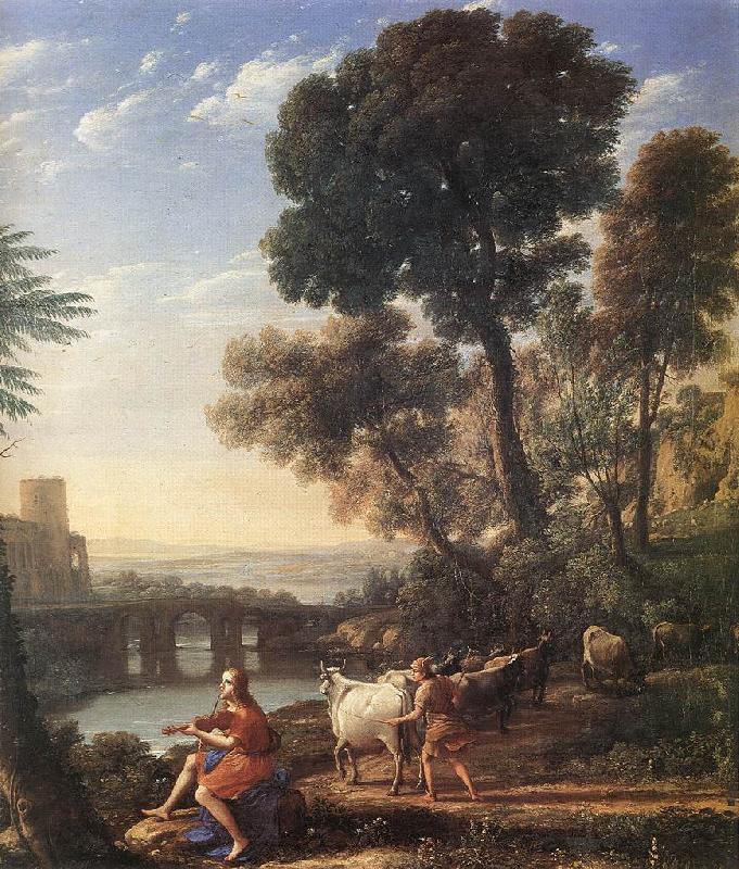 Claude Lorrain Landscape with Apollo Guarding the Herds of Admetus dsf Germany oil painting art